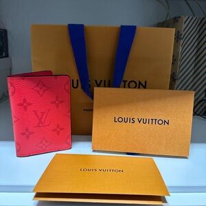 Monogram Red Louis Vuitton Pocket Organizer